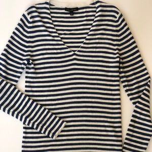 Banana Republic Striped Ribbed Long Sleeve
